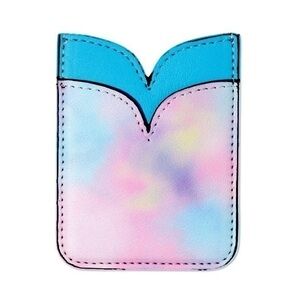 Id card holder pastel tie-dye 2 pocket NEW Phone sticker case